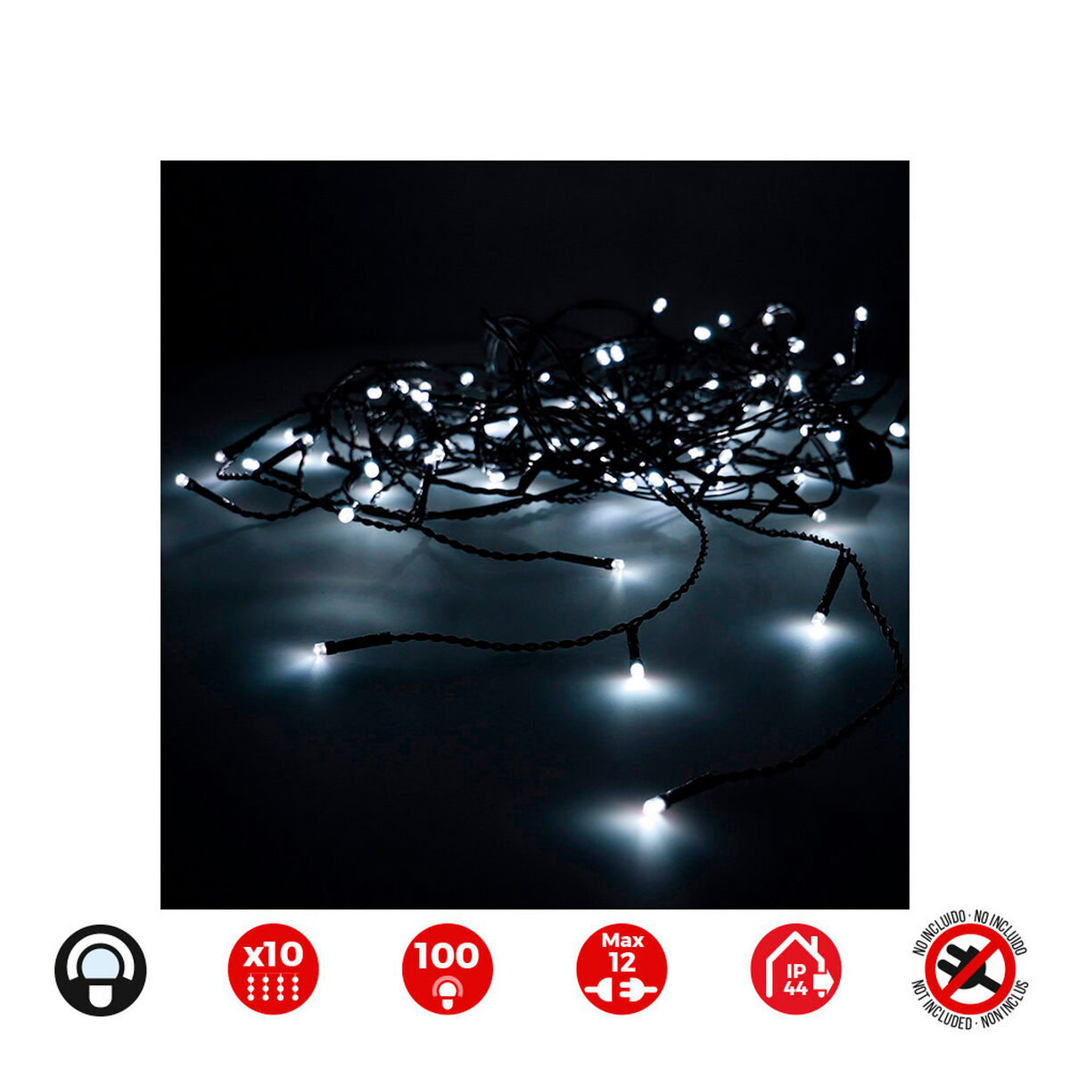 LED-gardinlys EDM 71260 Easy-Connect 1,8 W 2 x 1 m